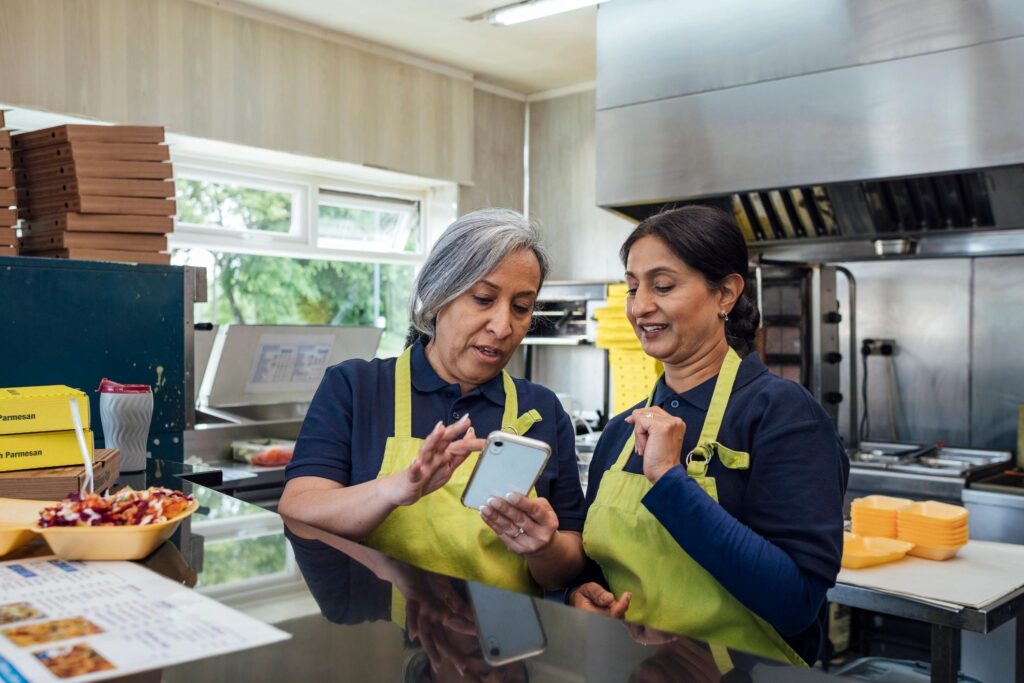 Getting Food Orders on a Mobile Phone